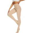 thumbnail image 1 of HSHDLDF Women's 80 Denier Tights Soft Opaque Solid Color Footed Pantyhose, 1 of 7