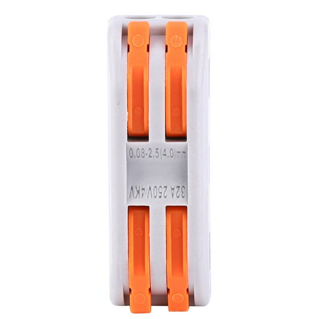 Bloque de terminales barra de desvío de cobre 48 piezas Bloque de terminales de conductor de baja resistencia naranja para fuente de alimentación