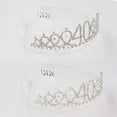 thumbnail image 4 of TY"40 and Fabulous" Sash & Rhinestone Tiara Set - 40th Birthday Sash 40 Birthday Gifts Party Favors,silver, 4 of 5
