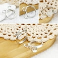 thumbnail image 3 of EcoNesxp Suitable for crocheters, styles, 2 pieces, adjustable knitting crochet loop, brass open yarn guide, crochet loop piece, adjustable knitting crochet loop for faster knitting yarn guide, finge, 3 of 5