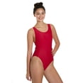 thumbnail image 5 of Sporti Wide Strap Cross Back One Piece Swimsuit, High Cut, Unpadded, Athletic (Women’s), 5 of 11