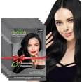thumbnail image 2 of (3 pack) Herbishh Black Hair Color Shampoo for Gray Hair, 3-in-1 Dye Cleanse & Condition, Ammonia-Free, Long-Lasting Coverage, Easy to Use, Travel Pack, 30ml Each Sachet, Ideal for Men & Women, Pack of 5, 2 of 9