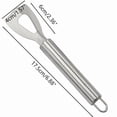 thumbnail image 2 of Stainless Steel Cheese Knife Cutter with Angled Blade, Flat Handle and Hanging Hole, Kitchen Spatula Tool for Hard or Soft Cheese, 1-Piece, 2 of 7