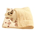 thumbnail image 4 of Tapis Chauffant pour Animaux, Couverture de Sommeil pour Chat, Lit pour Animaux en Peluche Douce, Tapis Réversible pour Chien Intérieur Extérieur, Lavable en Machine, 4 of 7