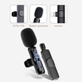 thumbnail image 2 of Microphone Cravate Sans Fil Professionnel - Micro à Condensateur Omnidirectionnel Sans Fil pour Enregistrement, Entrevue, Vidéo, Balado, Vlog, YouTube, 2 of 5