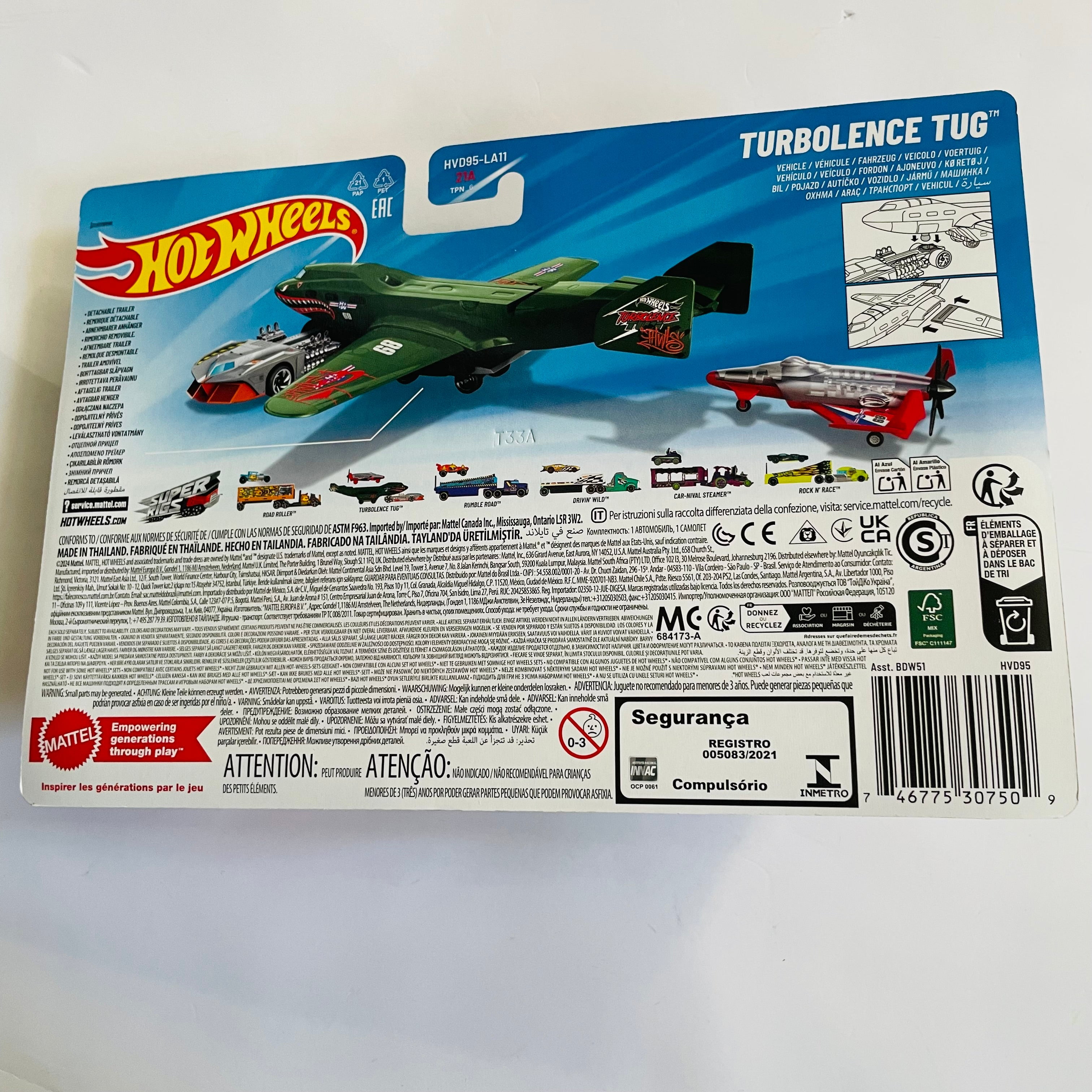 Hot Wheels Super Rigs Turbolence Tug Diecast Car