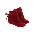 thumbnail image 2 of Chaussures pour Femmes Nœud Creux Talon Bas Tête Ronde Bottes Courtes pour Femmes Bottes Cool Chaussures à Trous Chaussures pour Femmes en Liquidation, 2 of 9