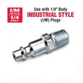 thumbnail image 2 of Primefit IC1414MB6 .25" Industrial 6-Ball Brass Coupler with .25" Male NPT, 2 of 3