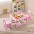 thumbnail image 2 of Harmijoy Kids Table and Chair Set, 3 in 1 Toddler Activity Table w/ Reversible Tabletop & Storage Drawers for Drawing, Reading, Crafts, Playing, 2 of 10