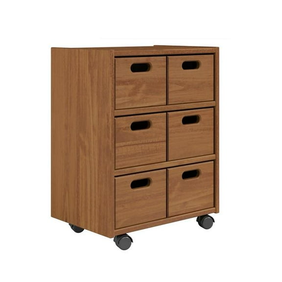 Jela USA 47944 Solid Wood Roll Cart Cubby