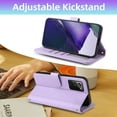 thumbnail image 3 of Furiet Wallet Case for Samsung Galaxy Note 20 Ultra 5G with Tempered Glass Screen Wrist Strap Shoulder Strap, Card Slot Phone Cover for Note20 Plus Notes 20Ultra Note20+ U + 20+ Twenty Not S20 Purple, 3 of 8