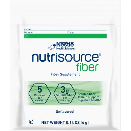 Nestle Nutrisource Fiber Fiber Supplement Unflavored 4 Gram Packet 75 Ct