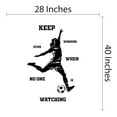 thumbnail image 4 of Sports Wall Decals for Girls Bedroom - Women Football Player Kicking Football Ball DIY & Creativity Boy Girl Bedroom Wall Sticker - Size: 28 In x 40 In, 4 of 5