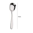 thumbnail image 2 of Stainless Steel Square Flat Bottom Spoon, 410 Stainless Steel Creative Spoon for Soup, Dessert, Rice, Congee & Coffee, Essential Kitchen Utensils Set, Kitchen Appliances, 2 of 2