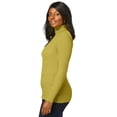 thumbnail image 2 of Jessica London Women's Plus Size Ribbed Cotton Turtleneck Sweater, 2 of 4