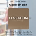thumbnail image 6 of ADA CENTRAL SIGNS - 6" X6" Classroom Sign - ADA Compliant Tactile Graphics Grade 2 Braille Text Acrylic Wall Signs - Modern Utility Class Room Name Sign for School, college, University, Training Areas, 6 of 7