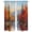 Lake Blue, Crimson Red, Spruce Green, Mist Gray, variant on Fall Kitchen Curtain for Berdoom Living Room Cafe 72 Inch Length, Watercolor Forest Maple Leaves Mountains Landscape Tiers Curtains Light Filtering Drapes Window Treatment 2 Panels 52"Wx72"L