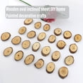 thumbnail image 4 of Moyic 50 piezas de rodajas de colgantes preperforadas con agujeros, pintura de corteza, decoración para bodas, fiestas, espacios en blanco, Artesanía Moyic HA012683-00, 4 of 6