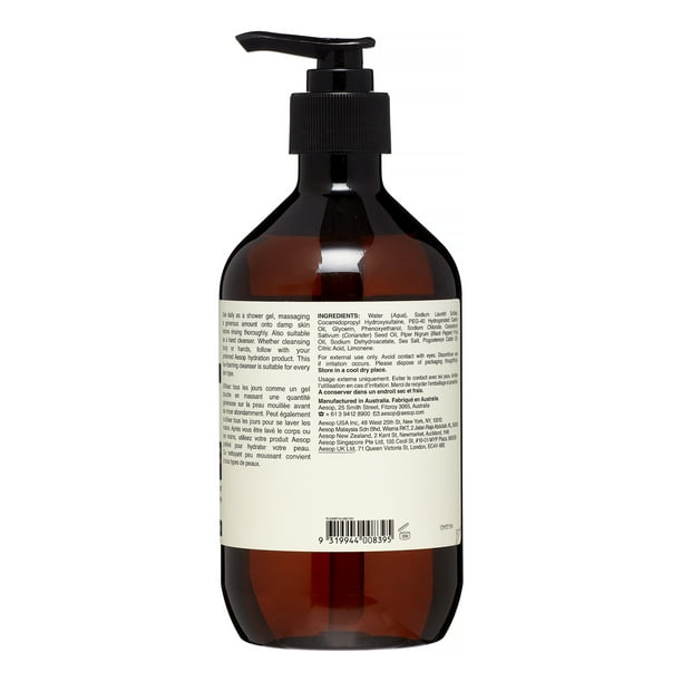 Aesop Coriander Seed Body Cleanser, Energizing Shower Gel, Skin