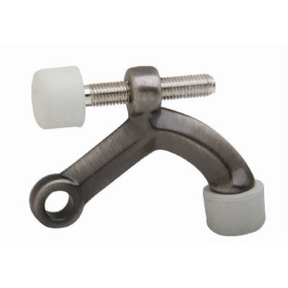 Schlage 3 in. W X 2-1/2 in. L Solid Brass Antique Pewter Brown Door Stop Mounts to Base Trim 0.2 lb
