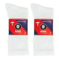 thumbnail image 6 of 6 Pairs of Non-Skid Diabetic Cotton Crew Socks with Non Binding Top (White, Sock Size 10-13, Fits US Men's Shoe Size 9-10.5), 6 of 7