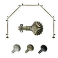 thumbnail image 2 of Domovina Eric 13/16" 5 Sided Bay Window Single Curtain Rod-Color:Antique Brass, 2 of 2