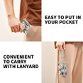 thumbnail image 5 of JIALIOU Nylon Trifold Card Wallet with ID Window Zipper Pocket for Men Women Teen Cartoon Golden Retriever, 5 of 7