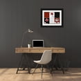 thumbnail image 3 of Koetsier, Albert 14x12 Black Ornate Wood Framed with Double Matting Museum Art Print Titled - Rose Window 2, 3 of 4