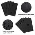 thumbnail image 1 of Joyoldelf Cool Black Naipes, Naipes impermeables con patrón de calavera, póquer flexible c Joyoldelf Joyoldelf, 1 of 2