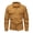Orange, variant on Men's 100% Cotton Long Sleeve Button-Up Shirt, Breathable Woven Fabric, 4 Colors