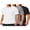 Black/White/True Grey-3 Pack, variant on COOFANDY 3 Pack Men' Athletic T-Shirts Short Sleeve - Quick Dry Moisture Wicking Workout Shirts for Running