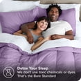 thumbnail image 4 of Bare Home 5-Piece Bed-in-a-Bag - Twin, Lavender with White Sheet Set, 4 of 8