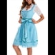 thumbnail image 2 of Trajes de Oktoberfest para Mujer: Vestido Dirndl para el Traje Tradicional Bávaro Alemán Azul Agua S, 2 of 10