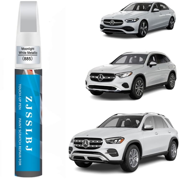 for Mercedes-Benz Touch Up Paint(Moonlight White Metallic(885)), Car Paint Repair Kit for Mercedes-Benz