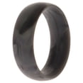 thumbnail image 1 of Anillo único liso de boda de silicona de 6 mm - Mármol gris de ROQ para mujer - Anillo de 5 mm, 1 of 1