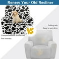 thumbnail image 4 of Kuiaobaty Daisy Flower Pattern Reclining Sofa Slipcover for Living Room Recliner Chair Cover with Elastic Bottom Stain Resistant Reclining Slipcover Washable Recliner Couch Cover Nonslip, 4 of 8