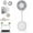 White, variant on Magnetic Fan and Phone Stand, Multifunctional Personal Fan Clip on with 3 Speeds & Wide Airflow, Portable 360° Flexible Gooseneck for Phones, Tablets, Laptops, Tables and Outdoors (2PCS-C)