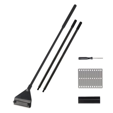 walmeck Aquarium Algae Scraper Fish Tank Cleaner Keep Hands Dry Sharp Scraper to Remove Algae 90CM