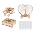 thumbnail image 2 of Corazón Boda Libro de invitados Libro de invitados Caja de entrega de boda con 80 Corazones Visitantes Firmar Libro de invitados de boda para centros, 2 of 9