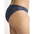 thumbnail image 2 of Joyspun Women's Microfiber and Lace Cheeky Panties, 3-Pack, Sizes XS-3XL, 2 of 5