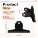 thumbnail image 2 of Uxcell 2Pcs Clips de Carpeta Extra Grande, 3.9" Clips de Metal para Manualidades DIY, Pinturas, Dibujos, Fotos, Snacks, Alimentos Suministros para el Hogar y Oficina, Negro, 2 of 7