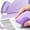Purple, variant on SHJHENG Curved Retractable Push Eraser Non-slide Slide Lock Shape TPE Pencil Eraser For Student Writing