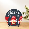 thumbnail image 6 of Zufioo Cute Christmas Gnomes (2) Print Bone China Decorative Plate, Ceramic Dinner Plate with Stand Ceramic Decoration Homewares-7in, 6 of 6