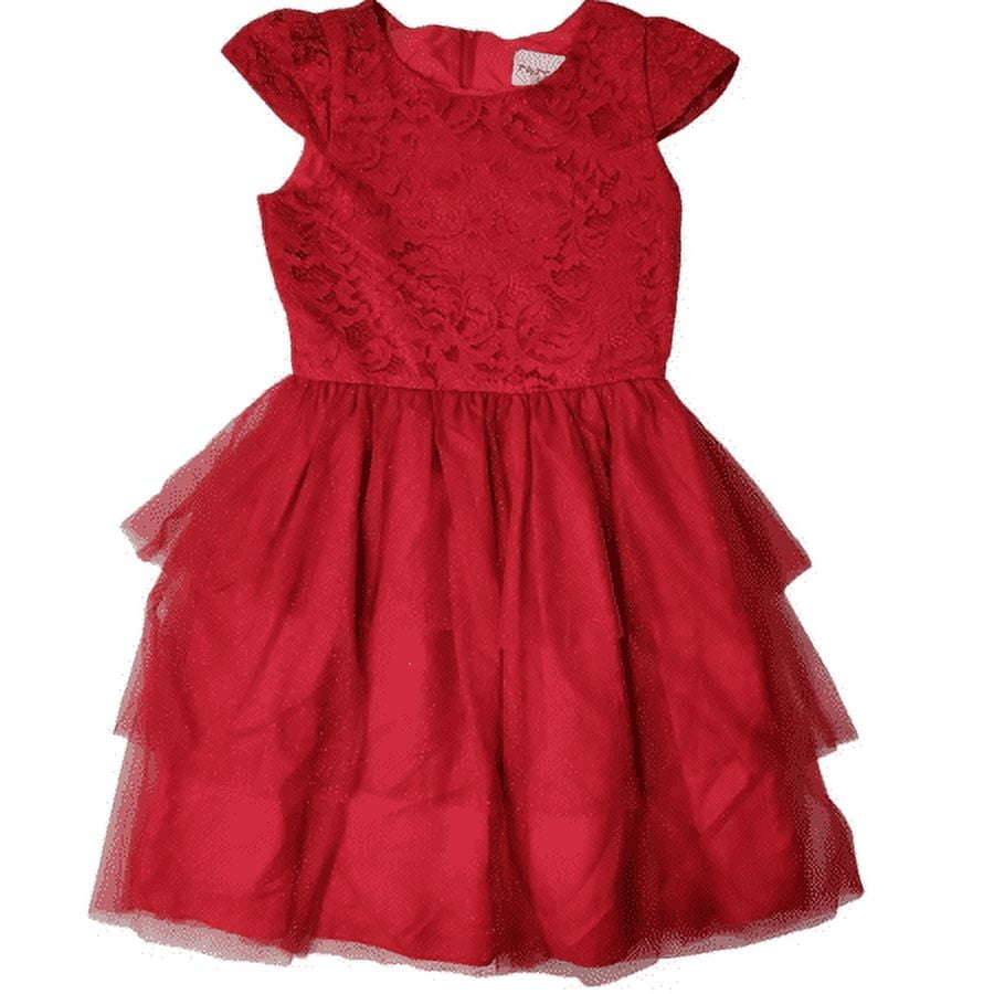 Rare Editions GOLD Big Girls Floral Embroidered Gold Brocade Dress, US 10  for Kids with Flowers - Walmart.com