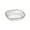 White #0, variant on Clear PET Square Dinner Plates | 15x15x3.5cm Snack & Fruit Plates Set | Dishwasher Safe Plastic Tableware for Kitchen, Living Room, Parties