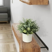 Mainstays 8.5 Artificial Eucalyptus Plant in Cream Pot