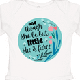 thumbnail image 4 of Inktastic Shakespeare She Is Fierce Quote Girls Long Sleeve Baby Bodysuit, 4 of 5