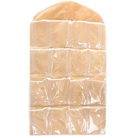 

1x 16 Pockets Door Hanging Bags Home Shoe Rack Hanger Storage Organizer for Underwear Socks Bras