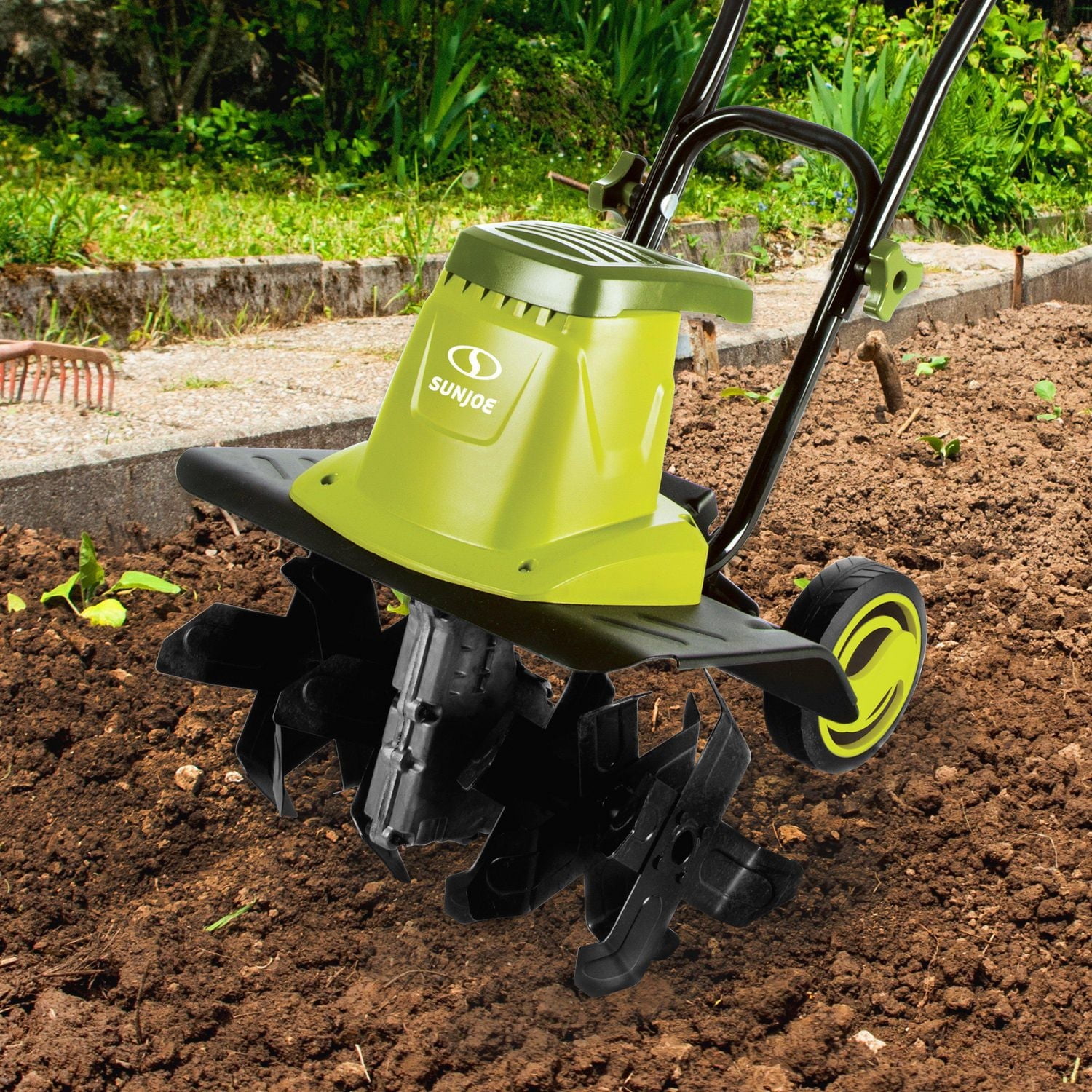 Sun Joe TJ603E Electric Garden Tiller/Cultivator, 16-Inch, 12 Amp