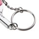 thumbnail image 3 of Tenis de murciélago Perfecl Llavero de metal plateado rosado, 3 of 7